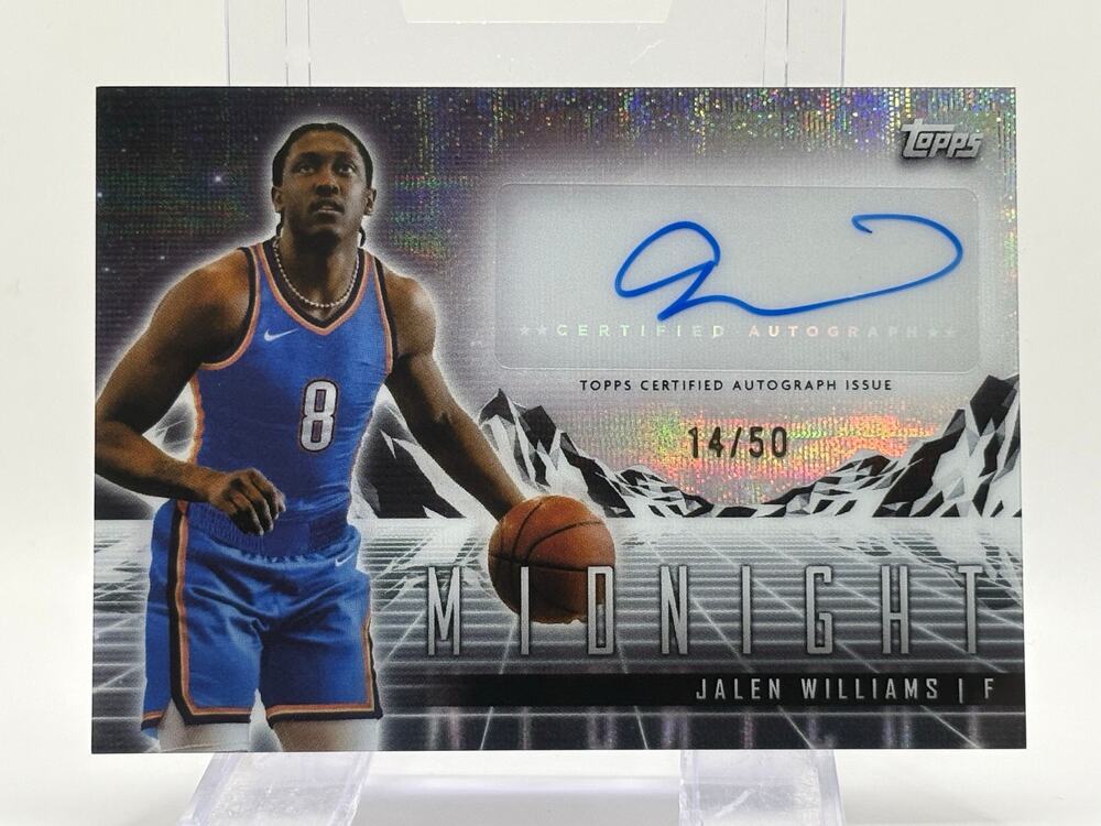 2023-24 Topps Midnight Jalen Williams Horizon Signatures Moon Beam Auto 14/50 SP